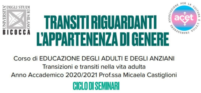 Transiti riguardanti l’appartenenza di genere Transiti riguardanti l’appartenenza di genere